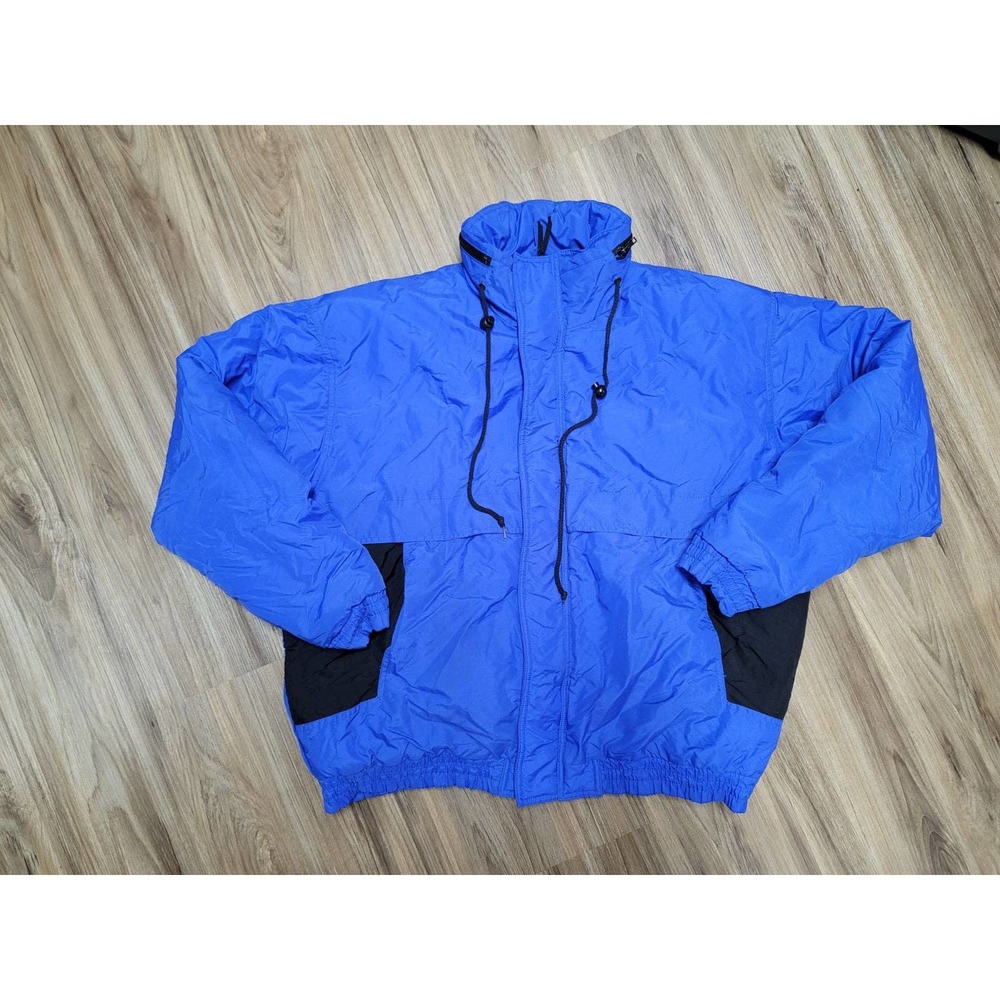 Vtg Steep Slopes Hooded Nylon Ski Jacket